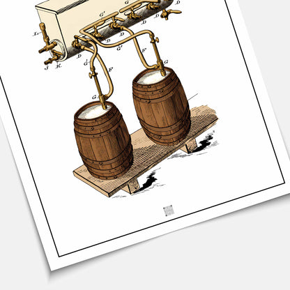 Affiche brevet Tireuse à Bières