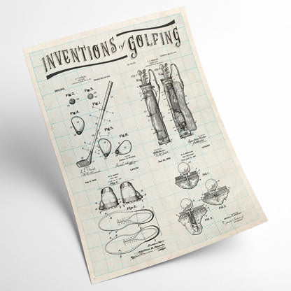 Affiche Inventions Golf