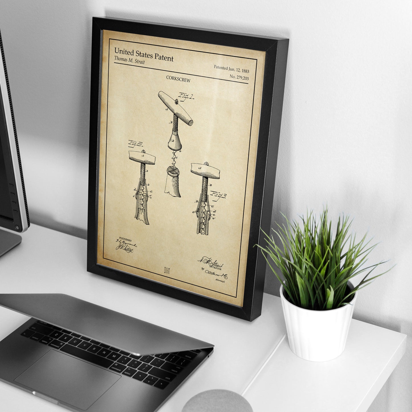 Affiche brevet Tire Bouchon