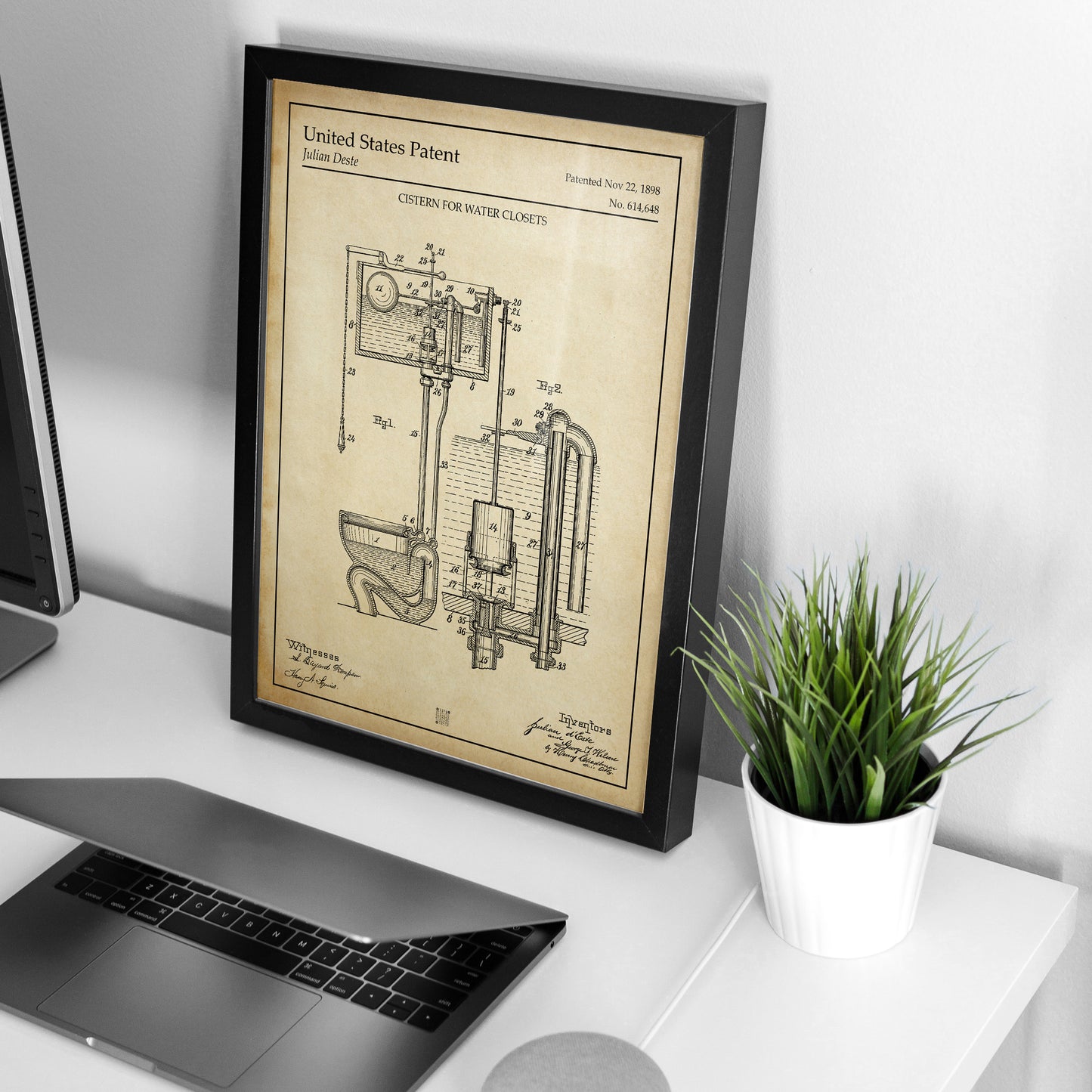 Affiche brevet Chasse d'eau