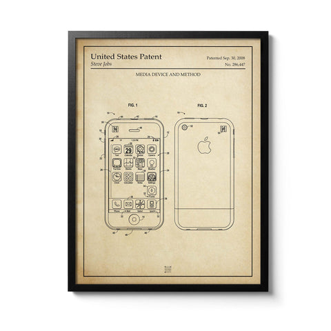 Affiche brevet Iphone