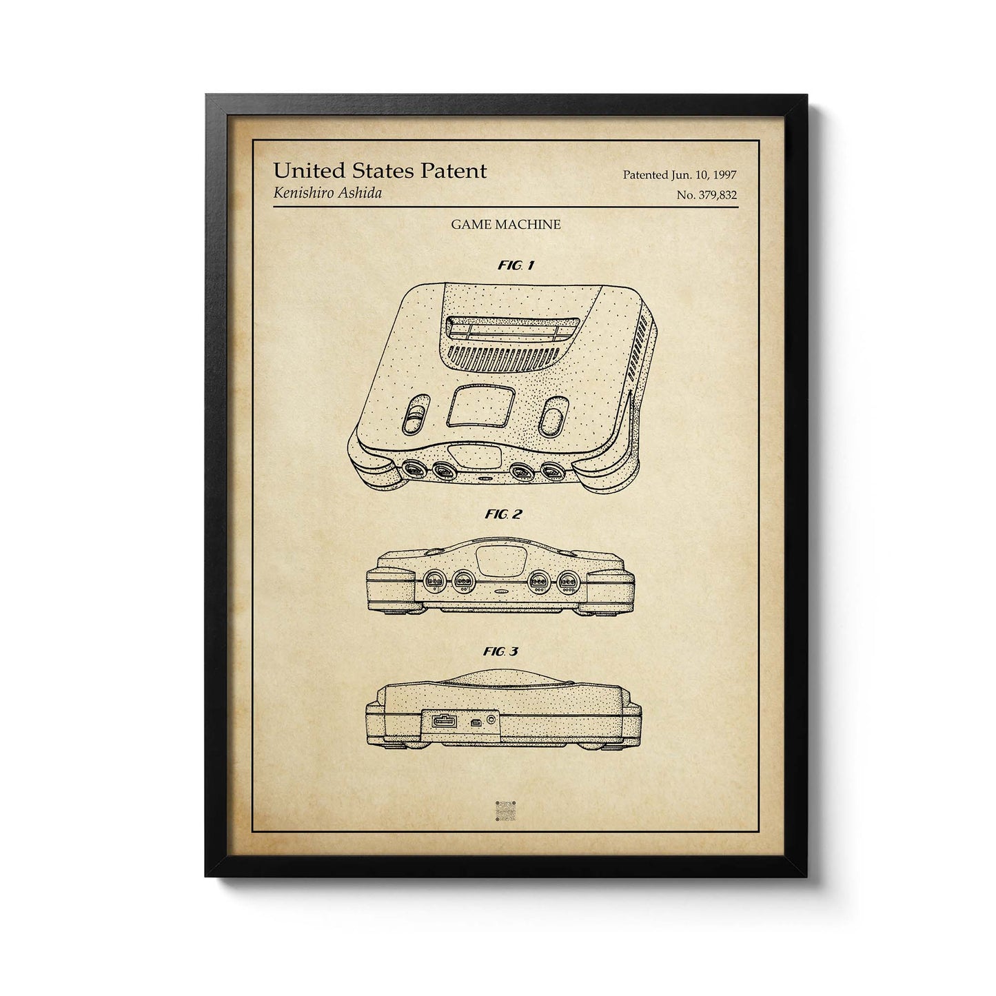 Affiche brevet Nintendo 64