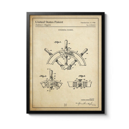 Affiche brevet Barre de Gouvernail