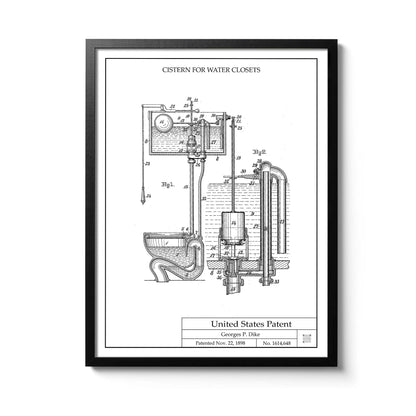 Affiche brevet Chasse d'eau
