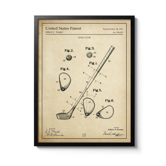 Affiche brevet Club de Golf