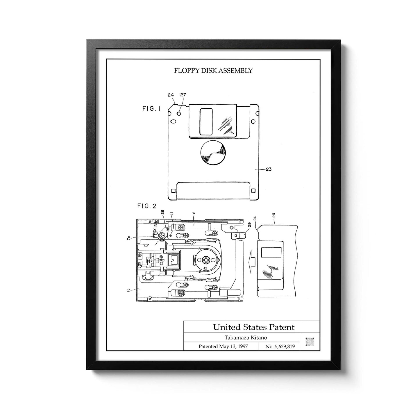 Affiche Brevet Disquette