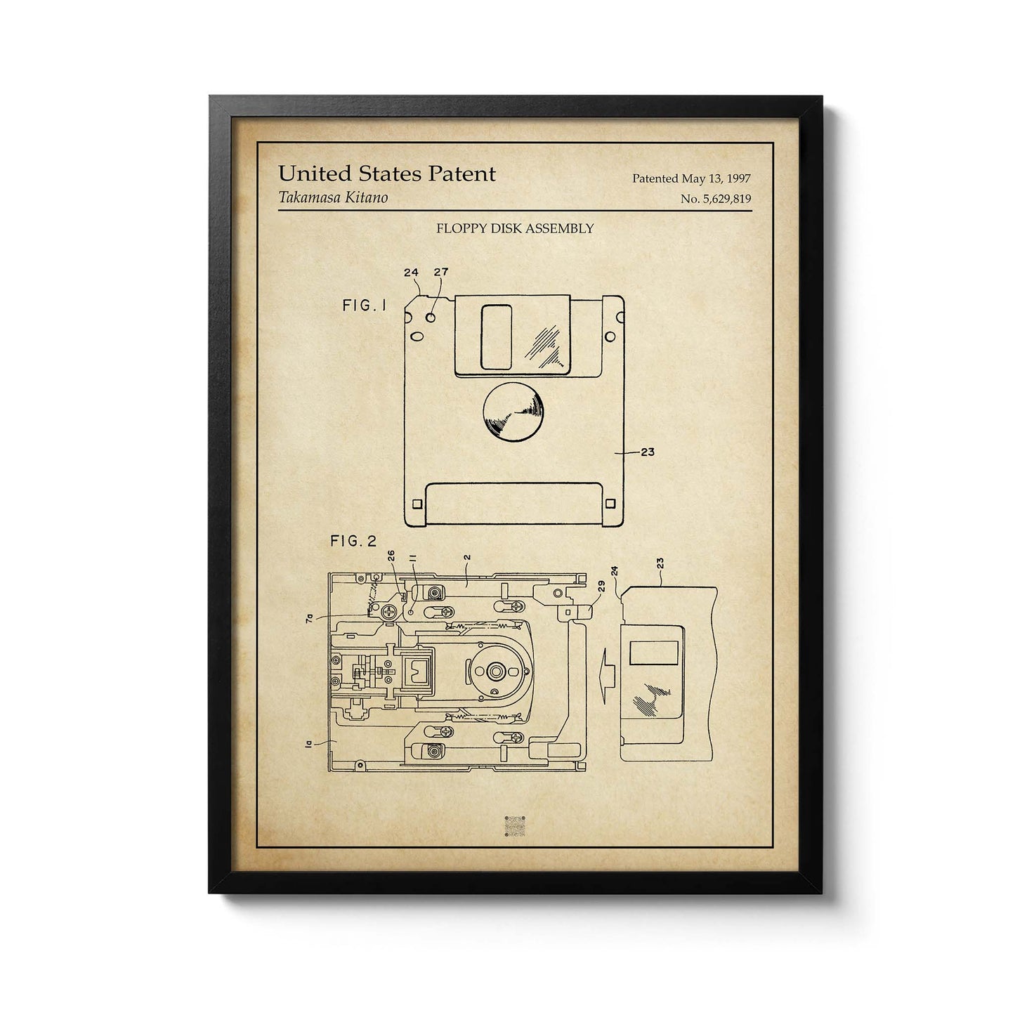 Affiche Brevet Disquette