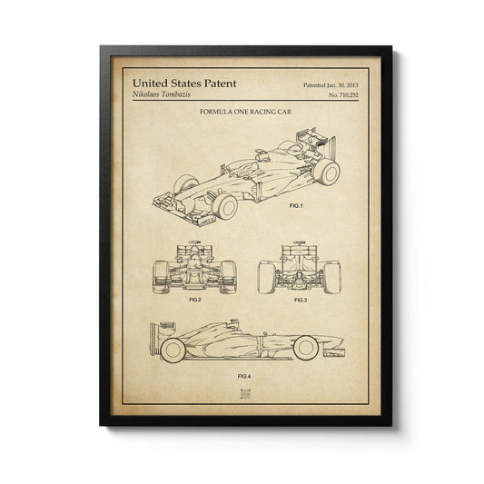 Affiche brevet Formule 1