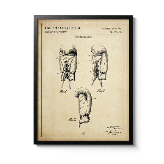 Affiche brevet Gants de Boxe