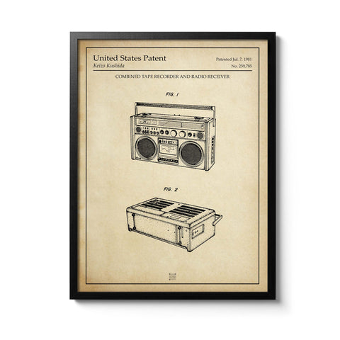 Affiche brevet Ghetto Blaster