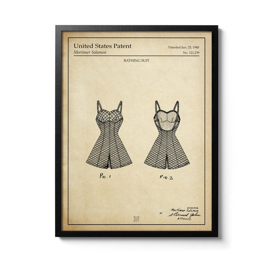 Affiche brevet Maillot de Bain