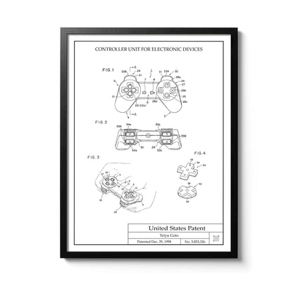 Affiche brevet Manette PlayStation