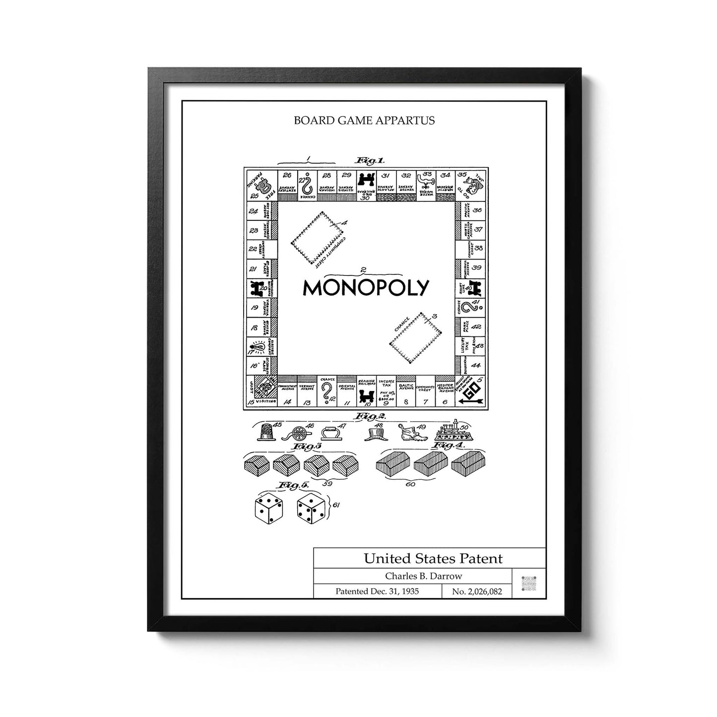 Affiche brevet Monopoly