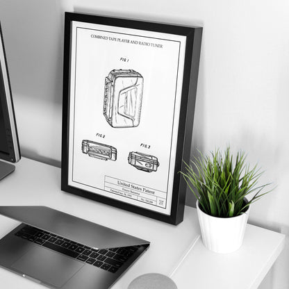 Affiche brevet Walkman