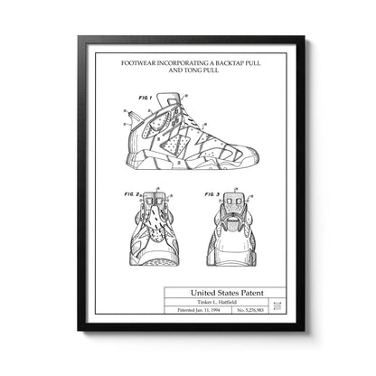 Affiche brevet Nike Air Jordan