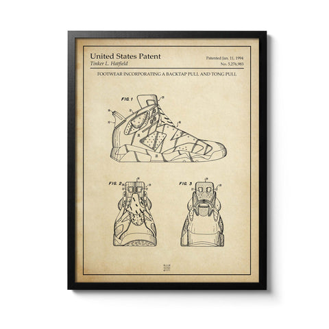 Affiche brevet Nike Air Jordan