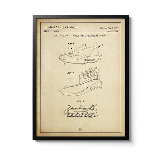 Affiche brevet Nike Air Max