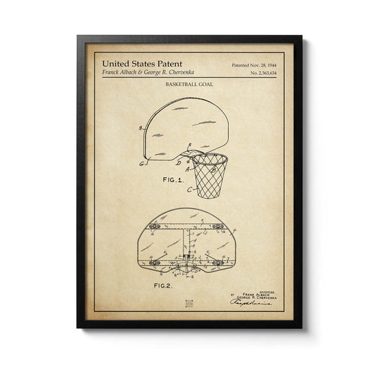 Affiche brevet Panier de Basket