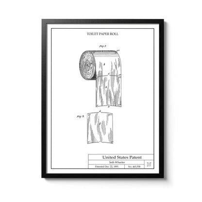 Affiche brevet Papier Toilette