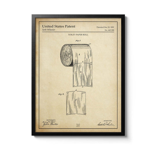 Affiche brevet Papier Toilette