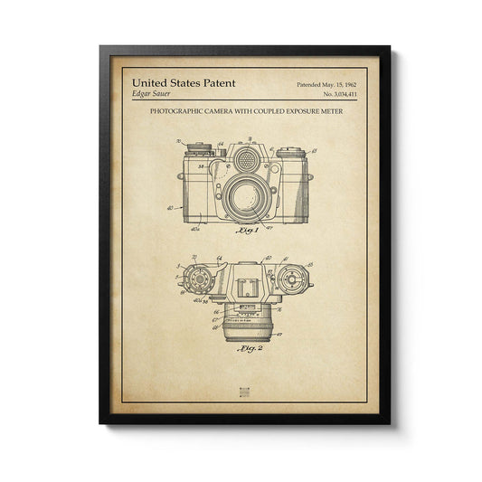 Affiche brevet Appareil Photo Reflex