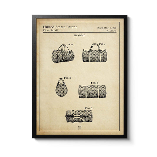 Affiche brevet Sac à Main