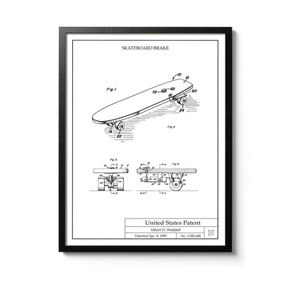 Affiche brevet Skateboard