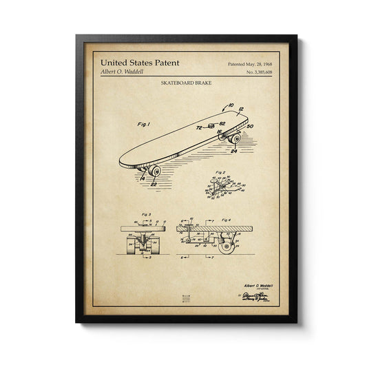 Affiche brevet Skateboard
