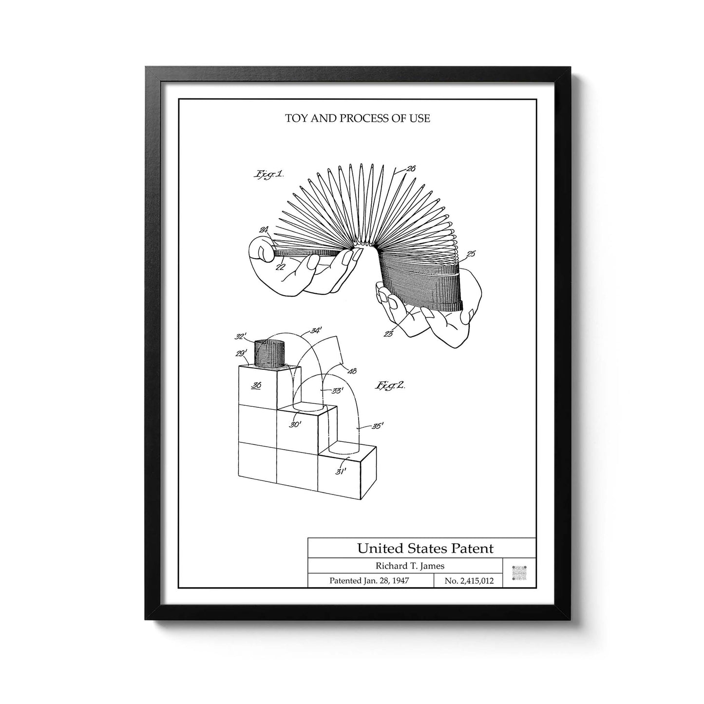 Affiche brevet Slinky