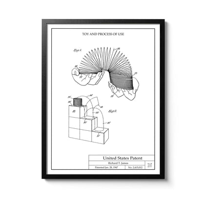 Affiche brevet Slinky