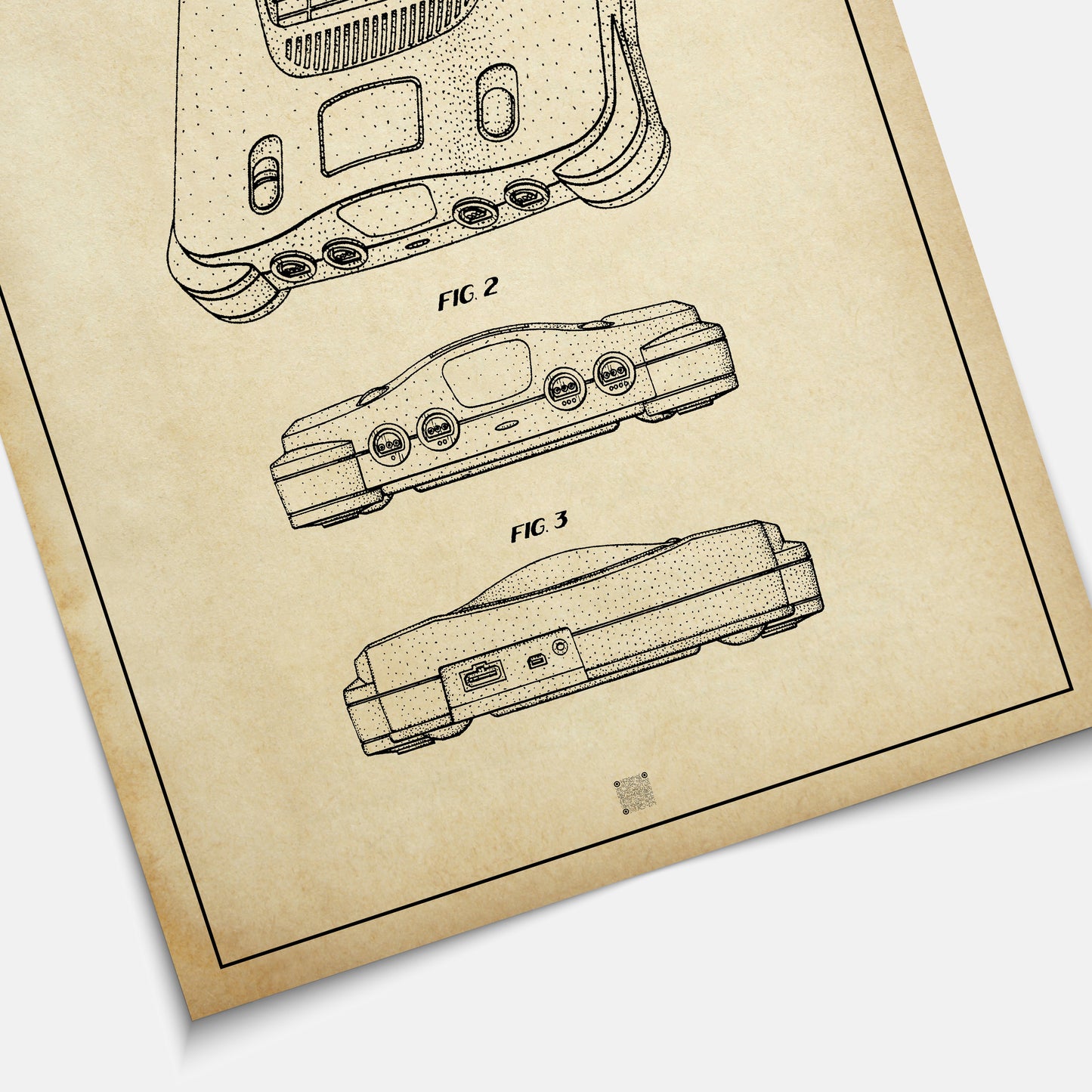 Affiche brevet Nintendo 64