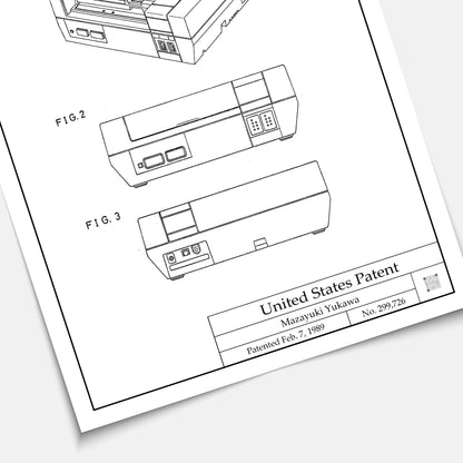 Affiche brevet Nintendo