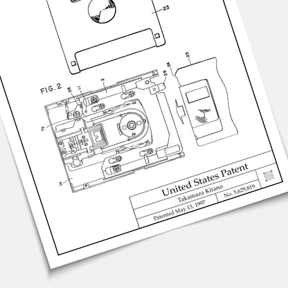 Affiche Brevet Disquette