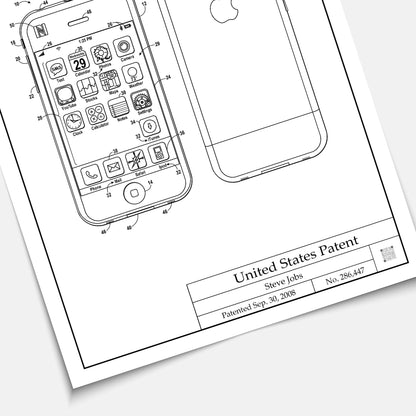 Affiche brevet Iphone
