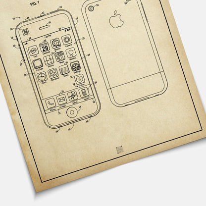 Affiche brevet Iphone