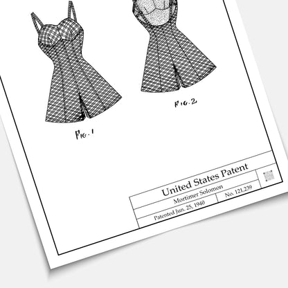 Affiche brevet Maillot de Bain