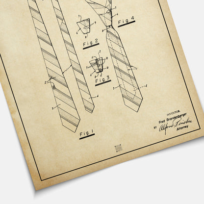 Affiche brevet Cravate