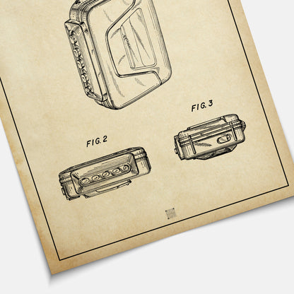 Affiche brevet Walkman