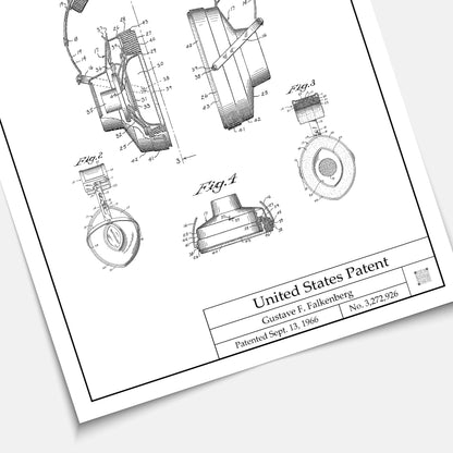 Affiche brevet Casque Audio