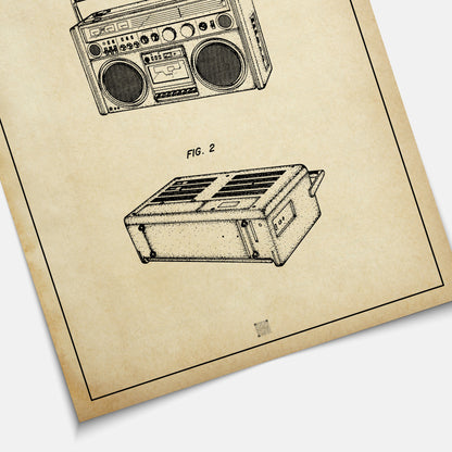 Affiche brevet Ghetto Blaster