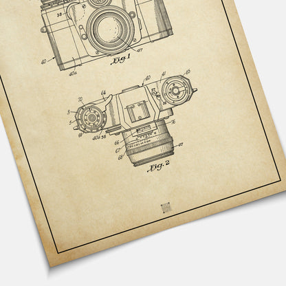 Affiche brevet Appareil Photo Reflex