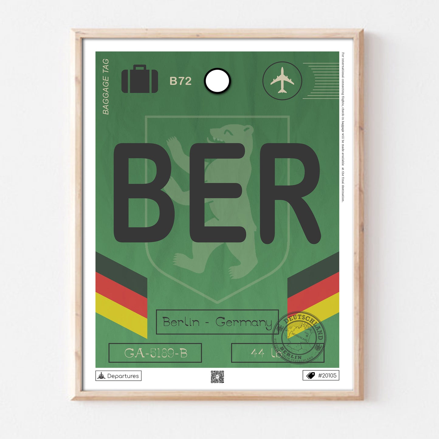 Affiche voyage Berlin