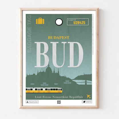 Affiche voyage Budapest