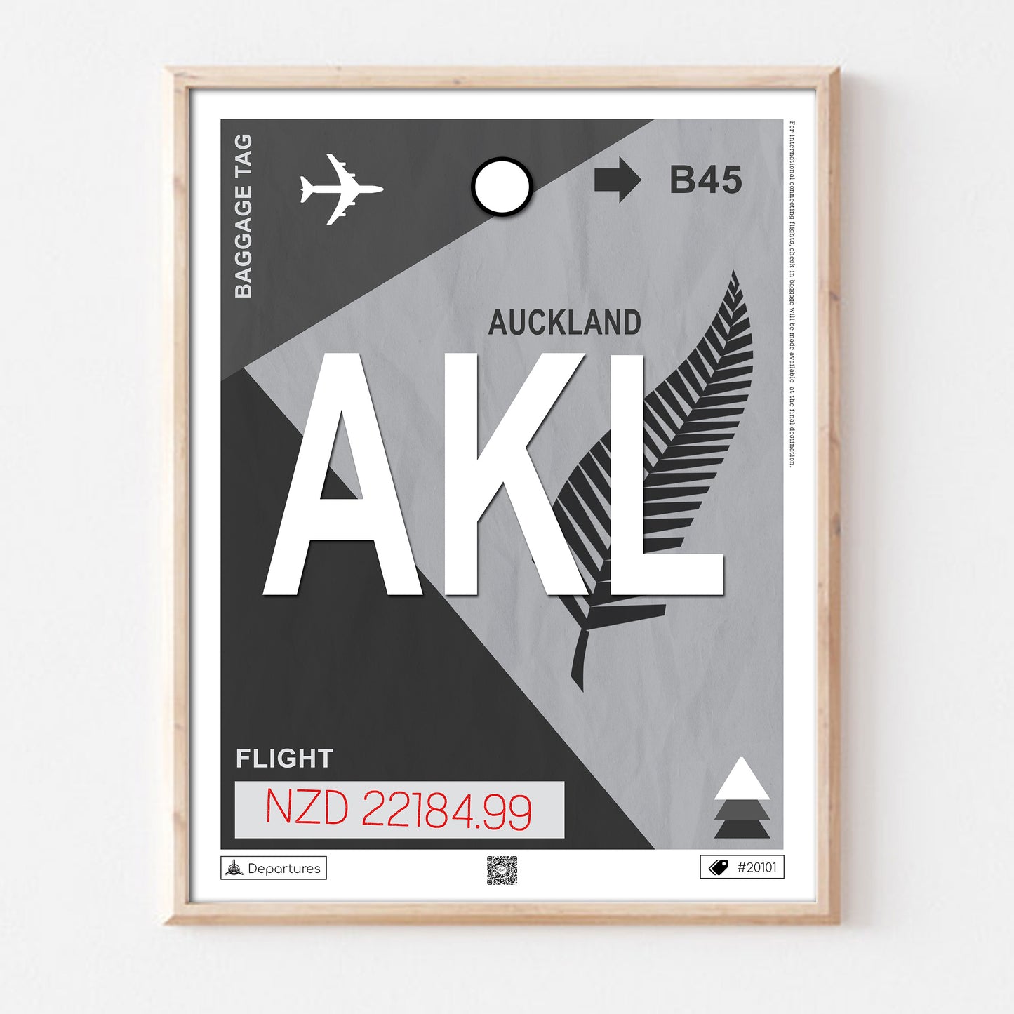 Poster ville Auckland Nouvelle-Zélande