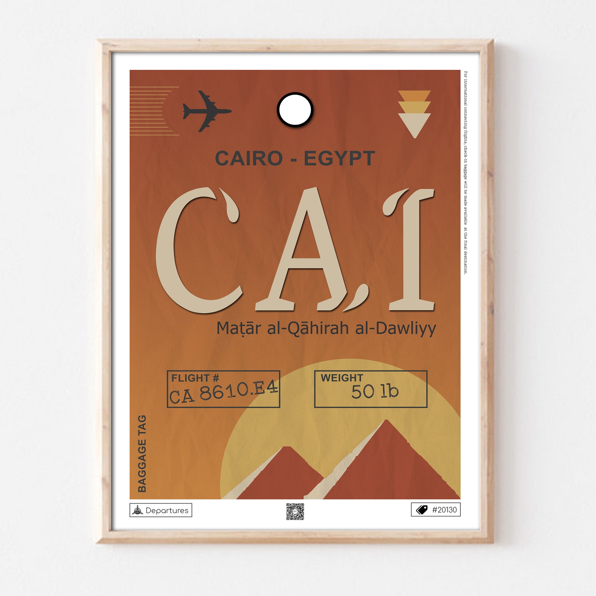 Poster voyage Le Caire