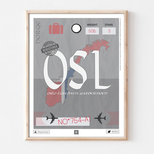 Poster Oslo Norvége